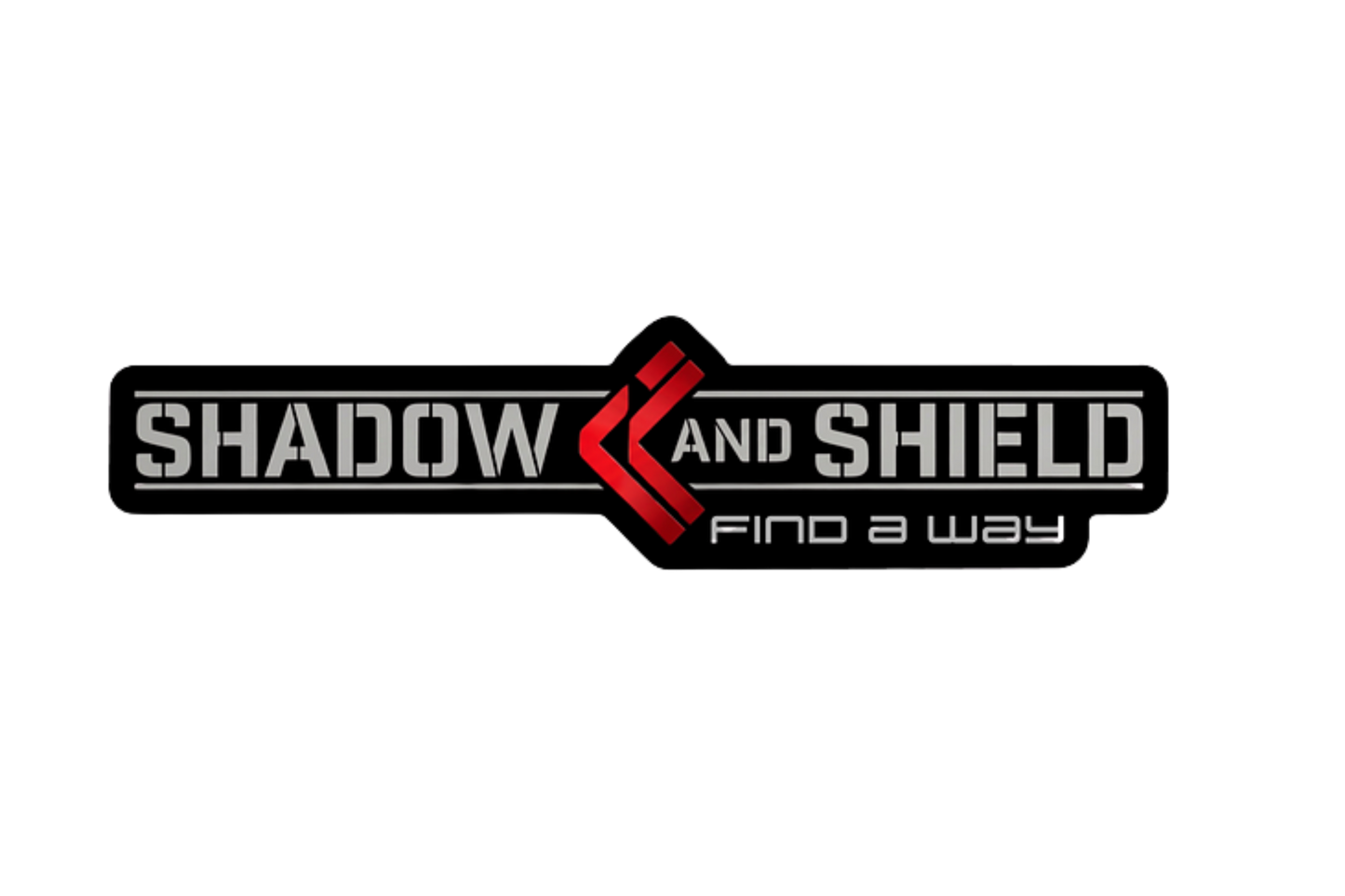 Shadow and Shield logo sticker product photo