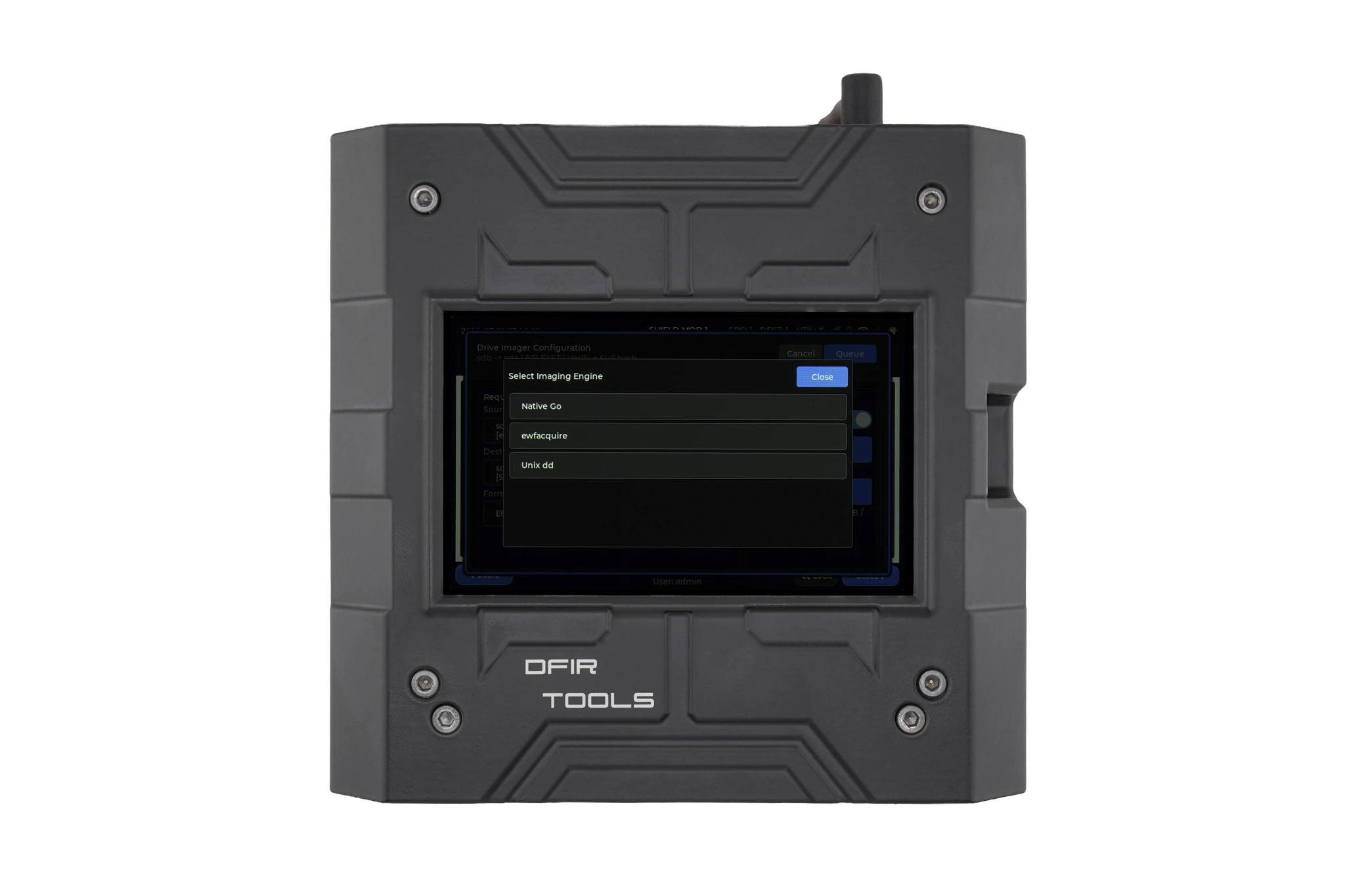 Choose an imaging engine shown on the Shield-399 unit
