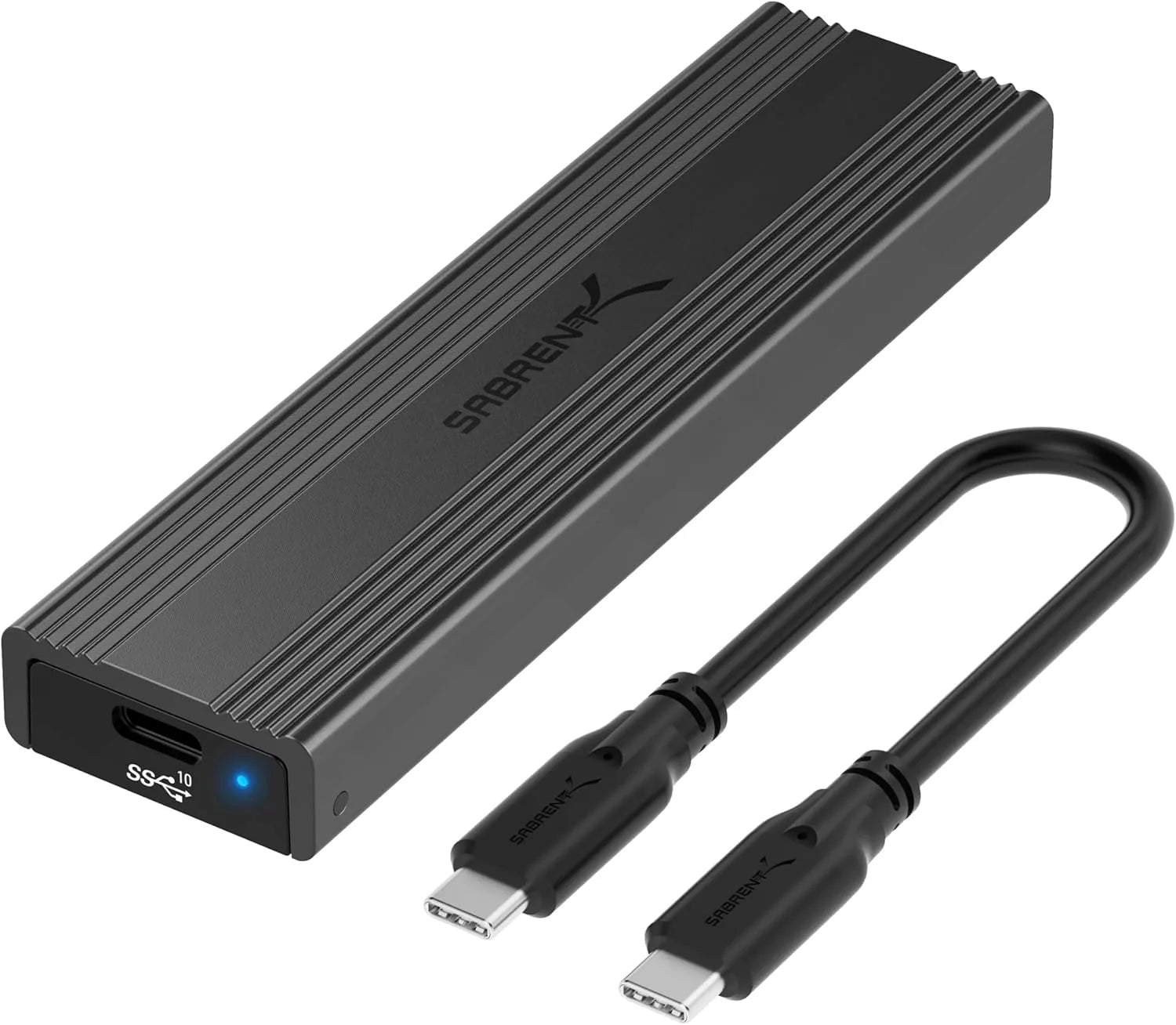 Tool-free USB-C enclosure for M.2 NVMe and SATA SSDs