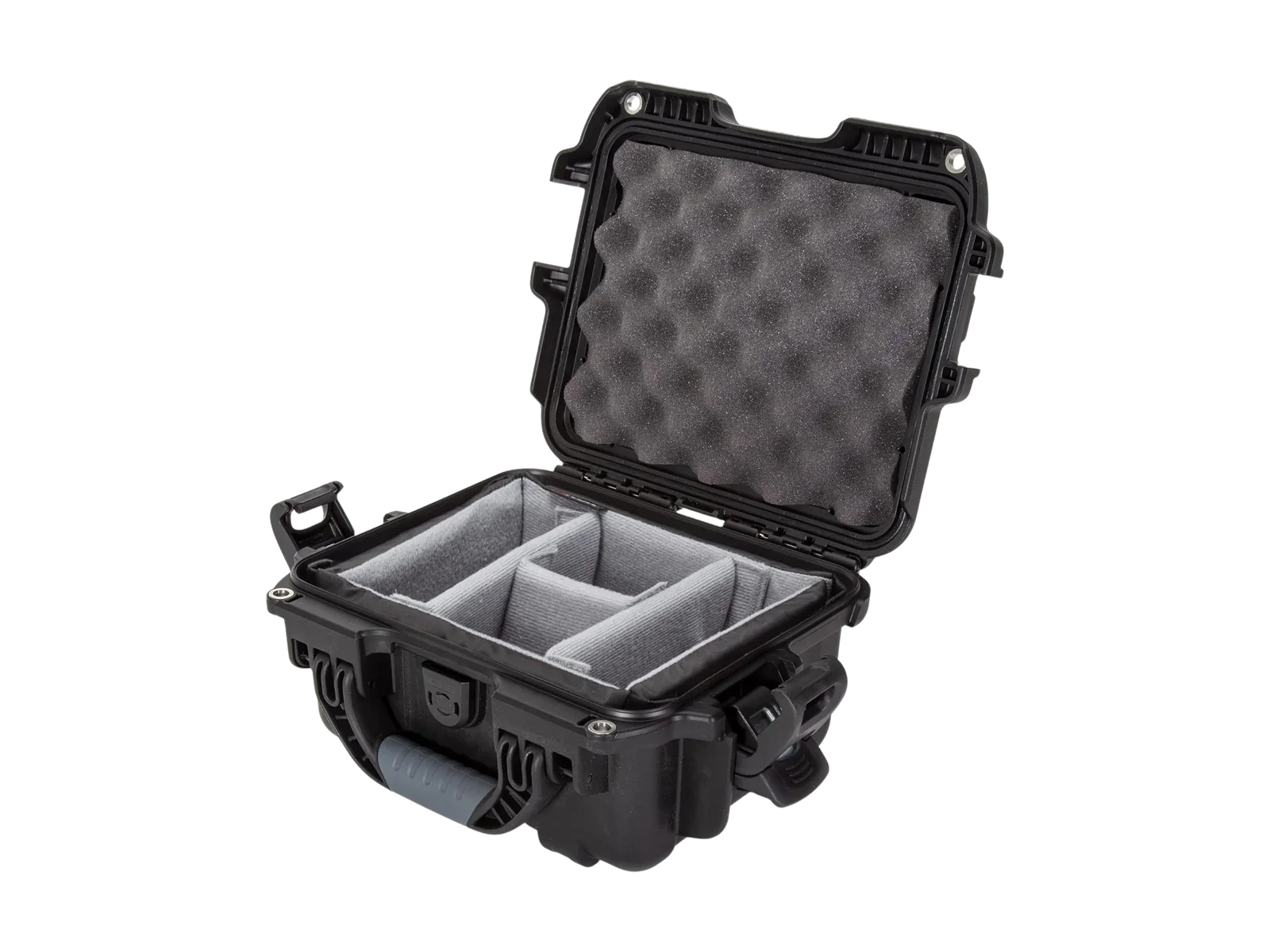 Open Nanuk 905 protective case with customizable divider